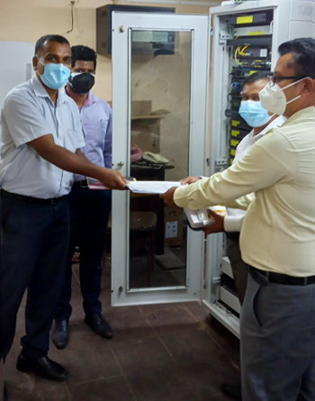 Handing Over the PABX System to University of Ruhuna
